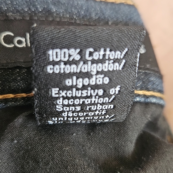 Calvin Klein Blue Denim Bootcut Jeans Men 38x32 - Picture 7 of 7